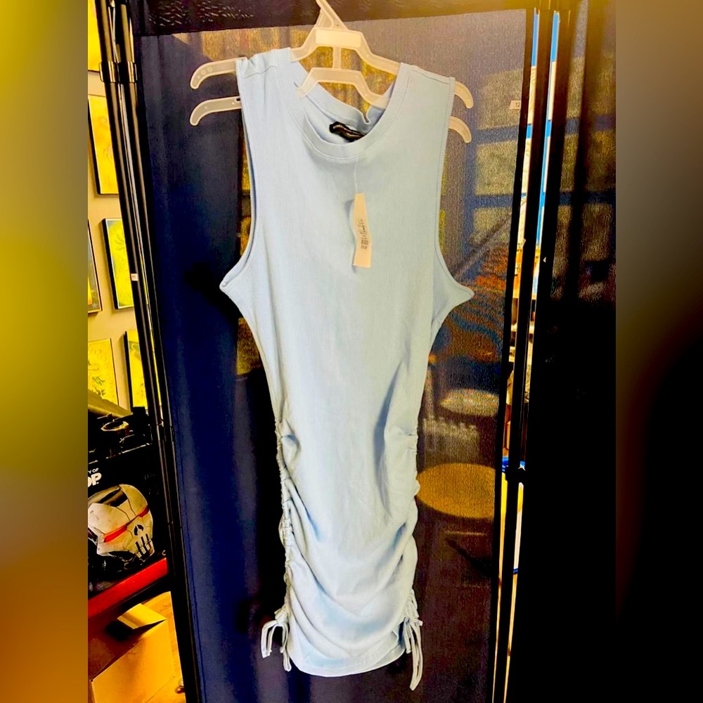 Baby blue dress